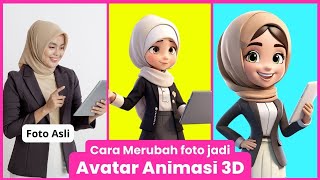 🔴 Tutorial membuat Avatar Animasi 3D dari foto || Tutorial AI untuk Pemula