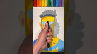 Drawing Invincible With Posca Markers! #art #shortsfeed #invinsible