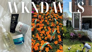 tiktok grinder salad, skincare routine ft. Duvalle, nature walks, gardening & mom life | VLOG