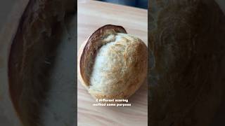 Sourdough scoring 2 different methods #shorts