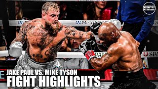 FIGHT HIGHLIGHTS 🔥 | 🥊 Jake Paul vs. Mike Tyson 2024