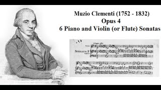 Clementi Op. 4 - 6 Piano and Violin (or Flute) Sonatas