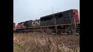 Canadian National Railway 8100 SD70AC in the mix