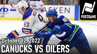 Canucks vs Oilers Post-Game Show // ParkersPucks