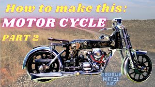 How to build this Motorcycle from a Singer Sewing machine PART 2.