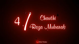 Ramzan ki chauthi roza mubarak || 4th roza mubarak status || Ramadan mubarak whatsapp status #roza