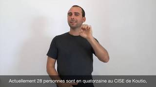 Information coronavirus covid-19 du mardi 24 mars 2020 en LSF