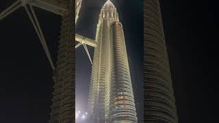 Petronas Twin Towers at Night - from Different Angle #kualalumpur #twintowers #touristplace