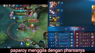 Satu team sama paparoy,fate,miku pro player musuh auto bantai ( akun ceklis mobile legend )