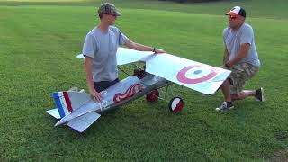 Balsa USA 1/3 scale Morane Saulnier A1 start up