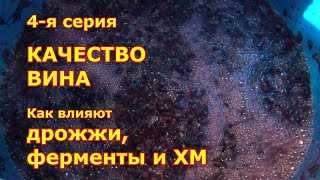 4 я серия. КАЧЕСТВО ВИНА. Как влияют дрожжи, ферменты и ХМ