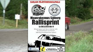 Maanrakennus Sjöberg Rallisprint 2023 Ole Nordström