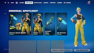 Fortnite Comet Outfit Item shop preview