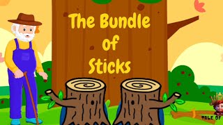 "The Bundle of Sticks" Moral short story in English📖Aesop's fable📖kids bedtime story 📚 Kidloland