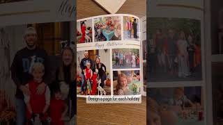 How to make your own family yearbook! Great gift for grandparents! #diyideas #photobook #christmas