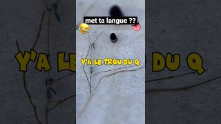 met ta langue mdr trop drôle #montage #pourtoi #humour #dynamique #comedy #drole #thénoir #langue #a