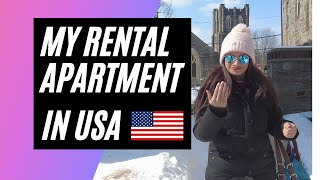 Renting an apartment in USA | Tour of rental apartment in america | H1B Life