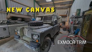 Land Rover Series 3 Exmoor Trim Canvas Install and Review