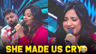 Dhadak Emotional Performance Shreya Ghoshal Indian Idol 15 Reaction🥹