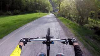 POV  MTB wheelie