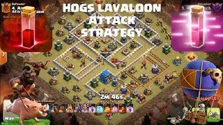 TH12 TH11 Lavaloon Hogs attack Strategy | Semarang Vs Brazil