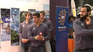 Open Sud de France 2014 - Scéance de dédicaces du MHR sur le stand de l'Agglo