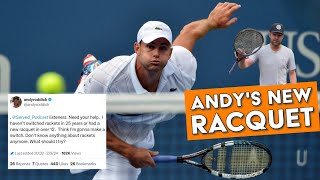 Andy Roddick's new racket