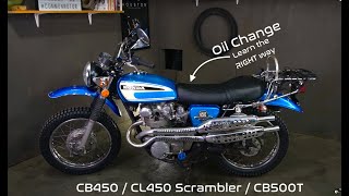 How To Change Your Vintage Honda CB450, CL450, And CB500T Engine Oil