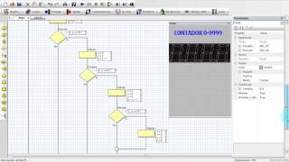 FLOWCODE   CONTADOR 0 9999 DISPLAY LED 7 SEGMENTOS   PIC