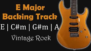 Vintage Rock Backing Track | E Major