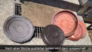 self made - Untersetzer aus eingefärbtem Beton leicht selber gemacht