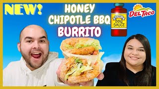 Del Taco's NEW Epic BBQ Crispy Chicken & Bacon Burrito Review | Honey Chipotle BBQ 🌯🍗 🥓 🍯