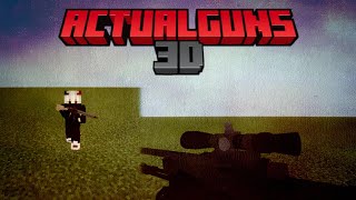 Minecraft bedrock addon:Actual Guns 3D 1.8.1