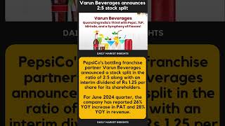 #varunbeverages announces 2:5 stock split