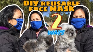 DIY reusable face mask from old t-shirt | NO sewing machine needed!