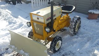 plowing with restored cund cadet 100