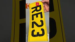 OKI C650 Car Number Plate Printing