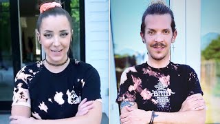 SAM KOZ | Tie-Dying My Clothes With Bleach like JennaMarbles and julien solomita (Tie dye fun)