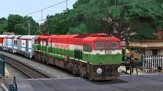 TRAIN CROSSING UNMANAGED RAILWAY GATE | BUMPY RAILROAD | RAILWORKS | TRAIN SIMULATOR 2022 | RAILROAD