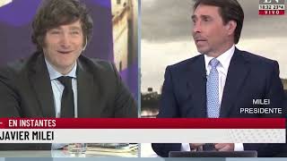 "Rompí un récord en Mendoza" Javier Milei con Eduardo Feinmann- 26/04/22