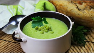 Pea Cream Soup | Split Pea Soup Recipe | Creamy Pea Soup | Pea Soup | Vegan Soup - Recipe Videos