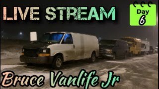 Bruce Vanlife Jr Live Stream From Inside The Van Because Its Cold Outside Day 6