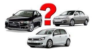 Б/У: Mitsubishi Lancer, Toyota Corolla, Volkswagen Golf. Что купить?