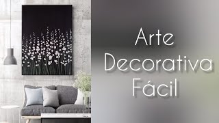 Arte decorativa com textura fácil