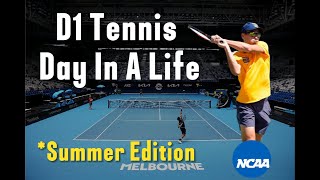 Day In A Life of D1 College Tennis Player | Off Season/Summer Edition