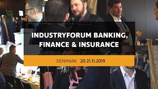 IndustryForum Banking, Finance and Insurance 2019 in Snekkersten, Denmark