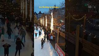 Ice Skating in Cologne ! #heumarkt #christmasmarket #heinzelswintermarchen #köln