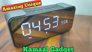 Unique Gadget Table Clock with Bluetooth Speaker & FM