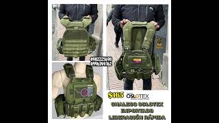 CHALECO OSLOTEX $165💥 verde y negro #ecuador #policia #bomberos #chalecos