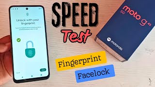 Moto g45 fingerprint Scanner vs Facelock test | Speed test 🔥